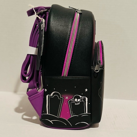 Loungefly Disney NWT NBC Zero Moon Doodle Mini Backpack - Picture 4 of 6